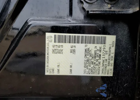 2010 Nissan Altima Base из США, поврежденный, VIN 1N4AL2APXAC137293